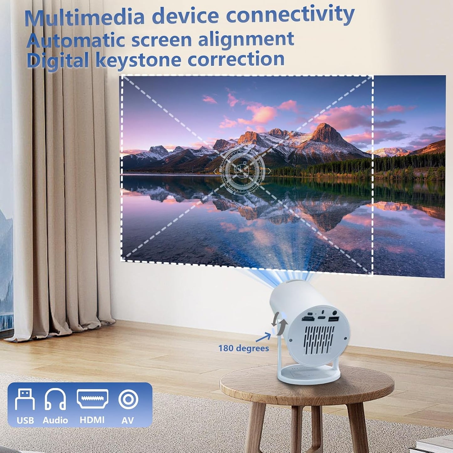 4K Projector - All In One Home Projector