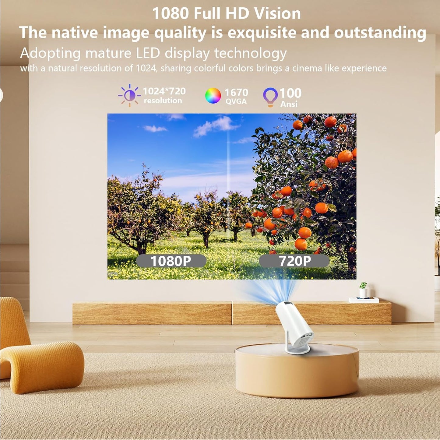 4K Projector - All In One Home Projector